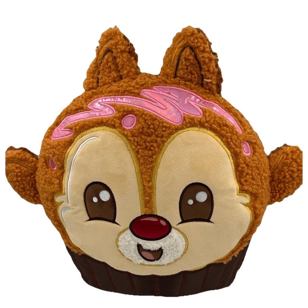 Disney Munchlings Chip and Dale Plush Pillow Chocolate Truffle 2 Sided 15 Inch